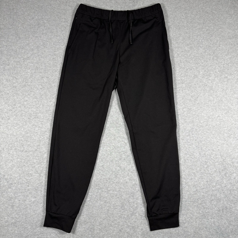 GU Dry Stretch Jogger Pants Men's M Black Slim Tapered Athletic Zip Pocket